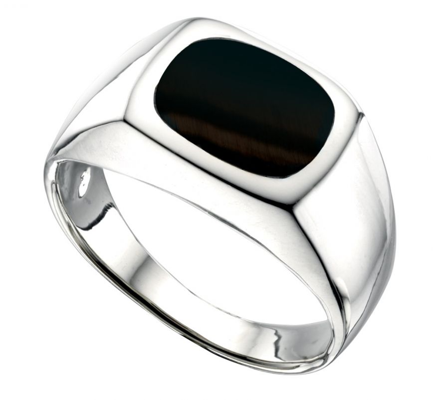 Black Onyx Signet Ring