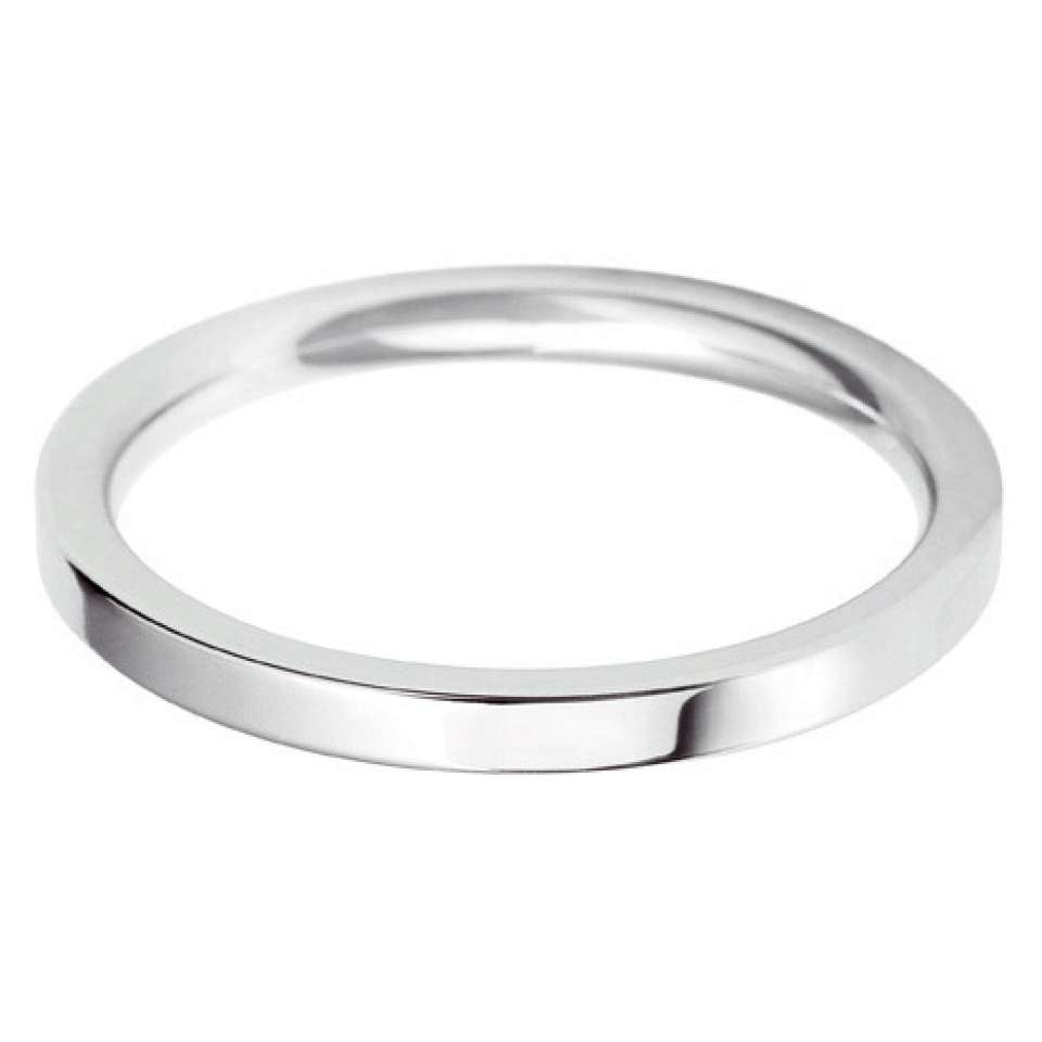 Flat court wedding ring