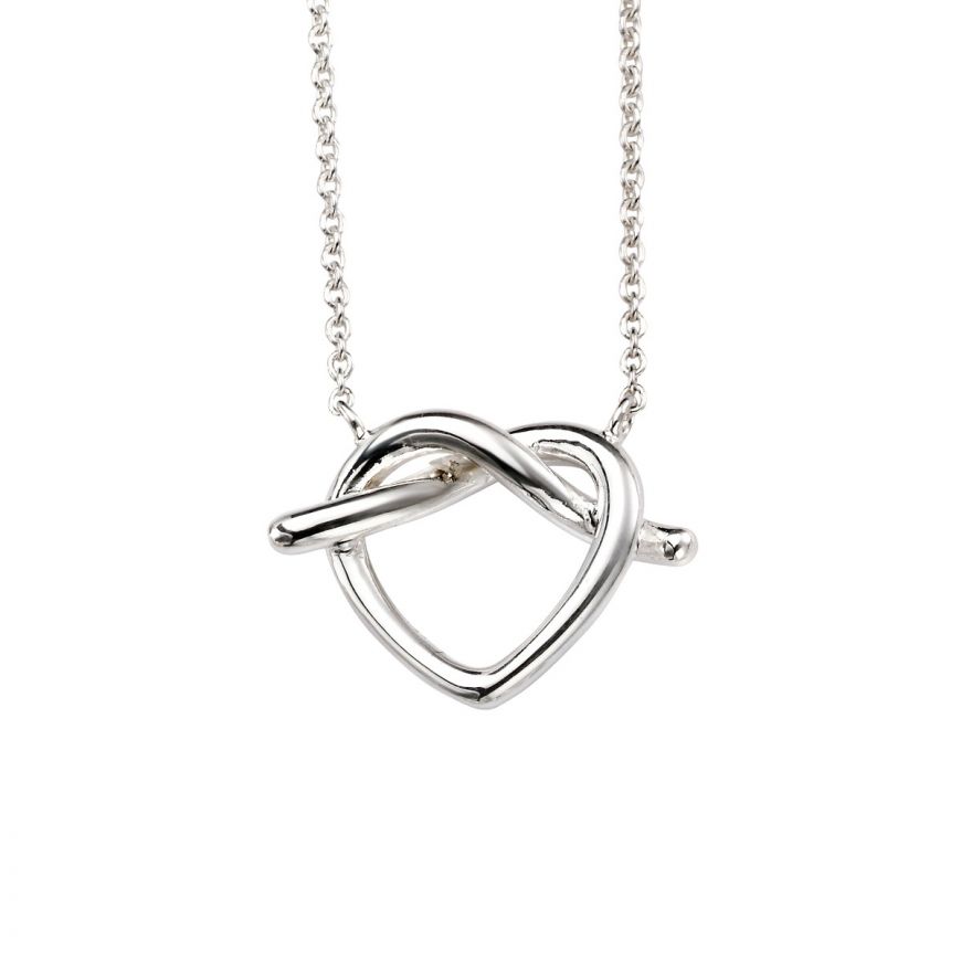 Pretzel Heart Necklace